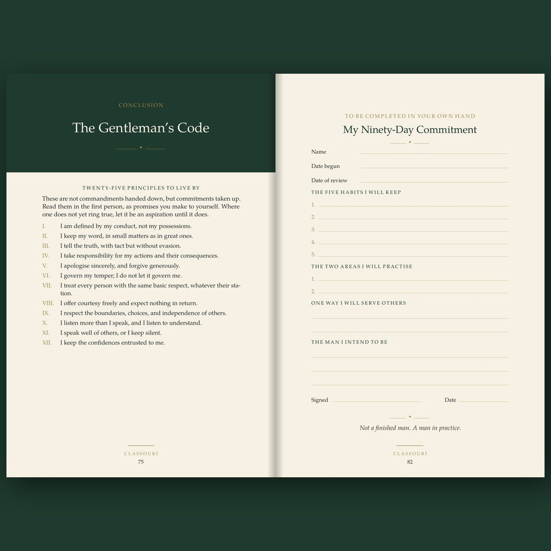 The Classourí Code: How to Become a Gentleman in 30 Days