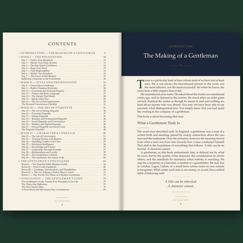 The Classourí Code: How to Become a Gentleman in 30 Days